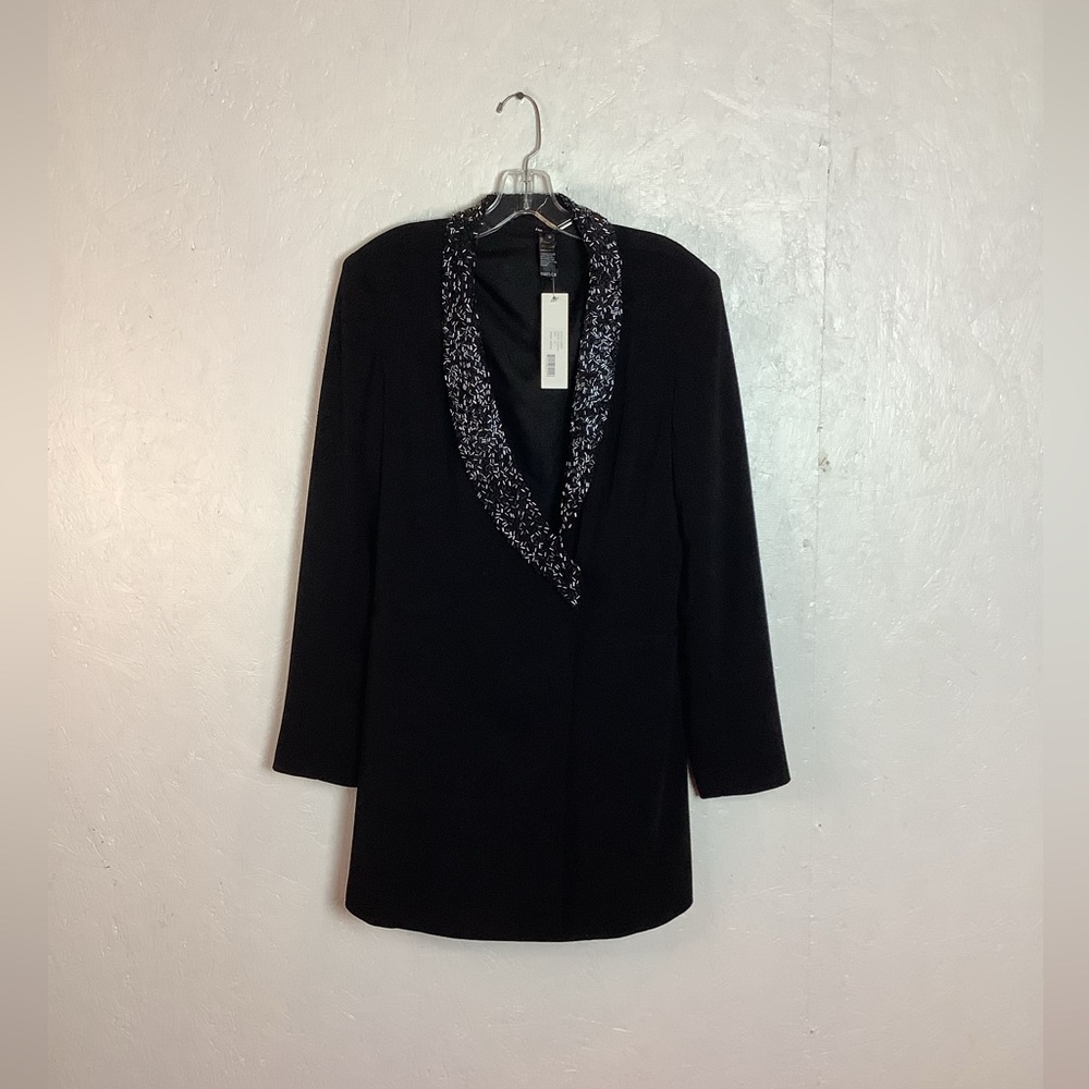 Jay Godfrey blazer with beaded collar